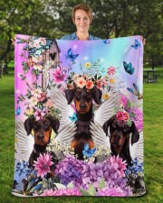 Doberman Sherpa Fleece Blanket - 50" x 60" aos-sherpa-fleece-blanket-50x60-lifestyle-front-16b