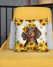 Dachshund Indoor Pillow - 16” x 16” aos-decorative-pillow-lifestyle-front-01