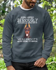Doberman Crewneck Sweatshirt custom-crewneck-sweatshirt-lifestyle-front-148