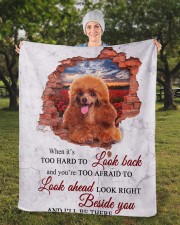 Poodle Sherpa Fleece Blanket - 50" x 60" aos-sherpa-fleece-blanket-50x60-lifestyle-front-13b