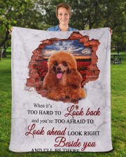Poodle Sherpa Fleece Blanket - 50" x 60" aos-sherpa-fleece-blanket-50x60-lifestyle-front-16b