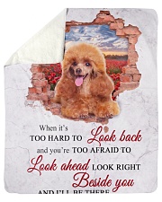 Poodle Sherpa Fleece Blanket - 50" x 60" front