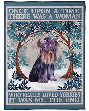 Yorkie Fleece Blanket tile