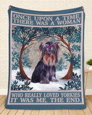 Yorkie Large Sherpa Fleece Blanket - 60" x 80" aos-sherpa-fleece-blanket-60x80-lifestyle-front-28a