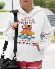 Beagle Hooded Sweatshirt custom-hoodie-sweatshirt-lifestyle-front-273