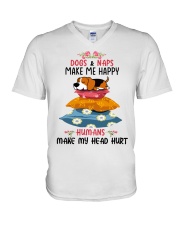 Beagle V-Neck T-Shirt tile