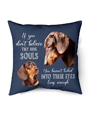 Dachshund Indoor Pillow - 16” x 16” back