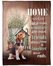 Beagle Large Fleece Blanket - 60" x 80" front