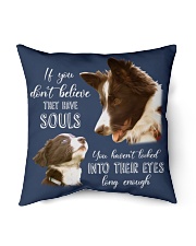 Border Collie Indoor Pillow - 16” x 16” back