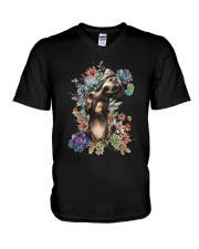 Dachshund D17 V-Neck T-Shirt tile