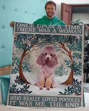Poodle Sherpa Fleece Blanket - 50" x 60" aos-sherpa-fleece-blanket-50x60-lifestyle-front-05
