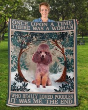 Poodle Sherpa Fleece Blanket - 50" x 60" aos-sherpa-fleece-blanket-50x60-lifestyle-front-16b