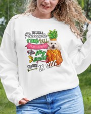 Bichon Crewneck Sweatshirt custom-crewneck-sweatshirt-lifestyle-front-146