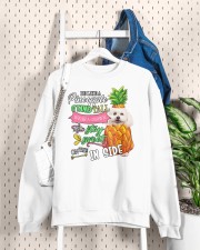 Bichon Crewneck Sweatshirt custom-crewneck-sweatshirt-lifestyle-front-159