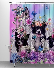 Border Collie Shower Curtain aos-shower-curtains-71x74-lifestyle-front-06