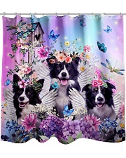 Border Collie Shower Curtain front