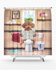 Poodle Shower Curtain aos-shower-curtains-71x74-lifestyle-front-02a
