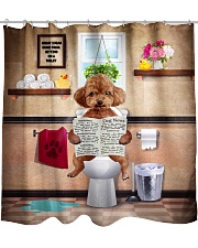 Poodle Shower Curtain front