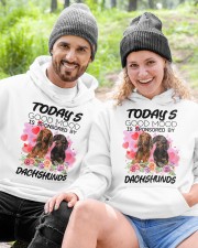 Dachshund Hooded Sweatshirt custom-hoodie-sweatshirt-lifestyle-front-249