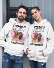 Dachshund Hooded Sweatshirt custom-hoodie-sweatshirt-lifestyle-front-260