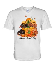 Dachshund V-Neck T-Shirt tile