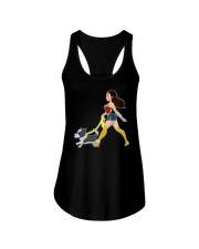 Border Collie Ladies Flowy Tank tile