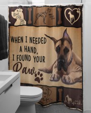 Great Dane Shower Curtain aos-shower-curtains-71x74-lifestyle-front-04a