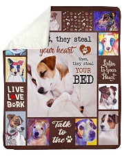 Jack Russell Sherpa Fleece Blanket - 50" x 60" front