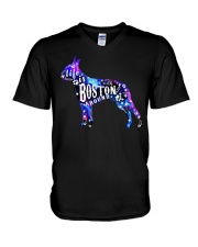 Boston Terrier D45 V-Neck T-Shirt tile