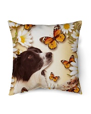 Border Collie Indoor Pillow - 16” x 16” front