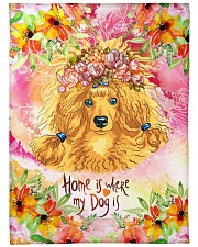 Poodle Fleece Blanket tile