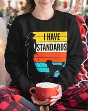 Poodle Crewneck Sweatshirt custom-crewneck-sweatshirt-lifestyle-front-123