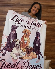 Great Dane Sherpa Fleece Blanket - 50" x 60" aos-sherpa-fleece-blanket-50x60-lifestyle-front-09b