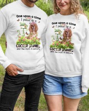 Cocker Spaniel Crewneck Sweatshirt custom-crewneck-sweatshirt-lifestyle-front-150
