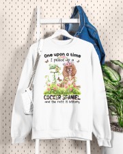Cocker Spaniel Crewneck Sweatshirt custom-crewneck-sweatshirt-lifestyle-front-159
