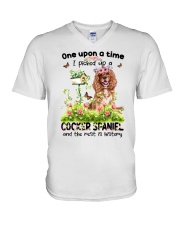 Cocker Spaniel V-Neck T-Shirt tile
