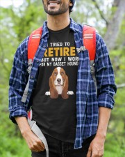 Basset Hound Classic T-Shirt custom-t-shirts-classic-lifestyle-front-377