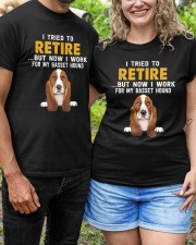 Basset Hound Classic T-Shirt custom-t-shirts-classic-lifestyle-front-389