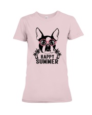 Boston Terrier Summer Premium Fit Ladies Tee tile