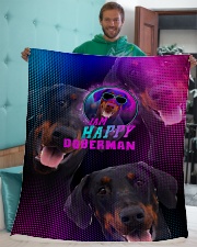 Doberman Sherpa Fleece Blanket - 50" x 60" aos-sherpa-fleece-blanket-50x60-lifestyle-front-05