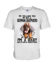 German Shepherd V-Neck T-Shirt tile