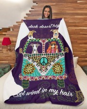 Greyhound Large Sherpa Fleece Blanket - 60" x 80" aos-sherpa-fleece-blanket-60x80-lifestyle-front-11