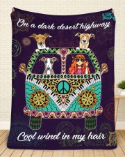 Greyhound Large Sherpa Fleece Blanket - 60" x 80" aos-sherpa-fleece-blanket-60x80-lifestyle-front-28a