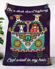 Greyhound Large Sherpa Fleece Blanket - 60" x 80" aos-sherpa-fleece-blanket-60x80-lifestyle-front-29a