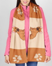 French Bulldog Fleece Scarf aos-fleece-70-x-10-scarf-lifestyle-11