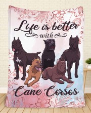 Cane Corso Large Sherpa Fleece Blanket - 60" x 80" aos-sherpa-fleece-blanket-60x80-lifestyle-front-28a