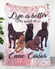 Cane Corso Large Sherpa Fleece Blanket - 60" x 80" aos-sherpa-fleece-blanket-60x80-lifestyle-front-29a