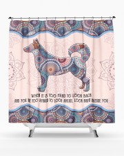 Husky Shower Curtain aos-shower-curtains-71x74-lifestyle-front-02a