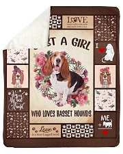 Basset Hound Sherpa Fleece Blanket - 50" x 60" front