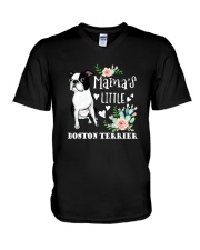 Boston Terrier V-Neck T-Shirt tile